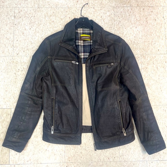 LEATHER JACKET DANIER - Picture 1 of 2